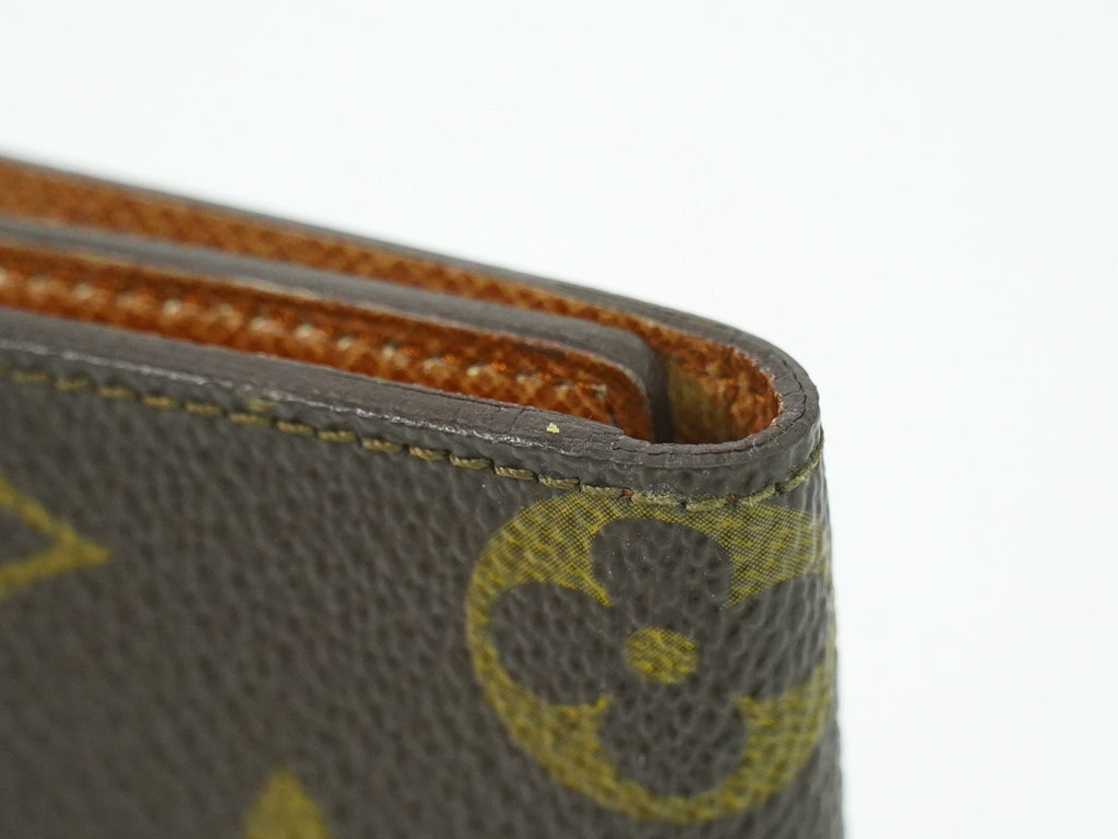Louis Vuitton Porte Tresor Etui Papiers Wallet Monogram Canvas Brown Canvas Card Holders Accessory (Pre-Owned)