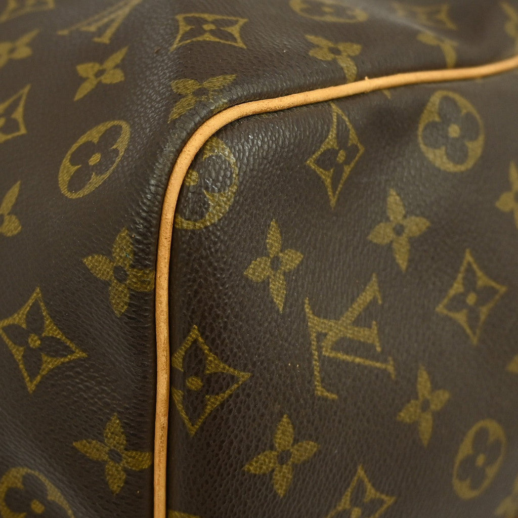Louis Vuitton Keepall Bandouliere Bag Monogram Canvas Brown Canvas Travel Bag Bag (Pre-Owned)