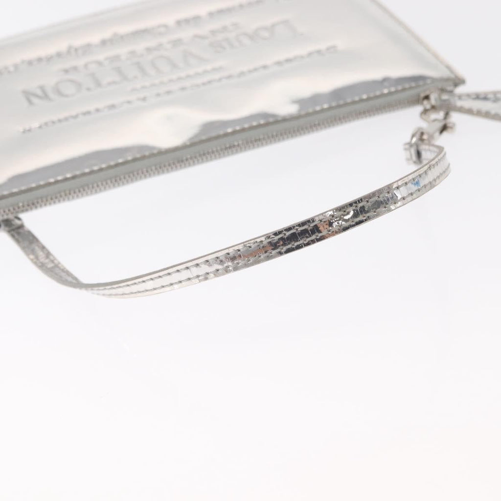 Louis Vuitton Pochette Clutch Monogram Miroir Pvc Silver Patent_Leather Clutche & Pouche Bag (Pre-Owned)