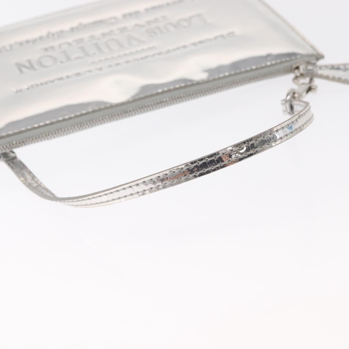 Louis Vuitton Pochette Clutch Monogram Miroir Pvc Silver Patent_Leather Clutche & Pouche Bag (Pre-Owned)