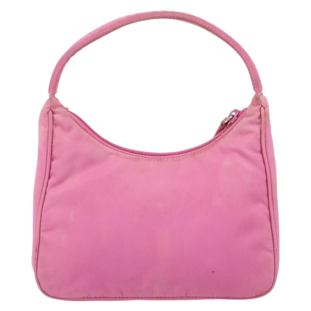 Prada Hobo Tessuto Pink Nylon Handbag (Pre-Owned)
