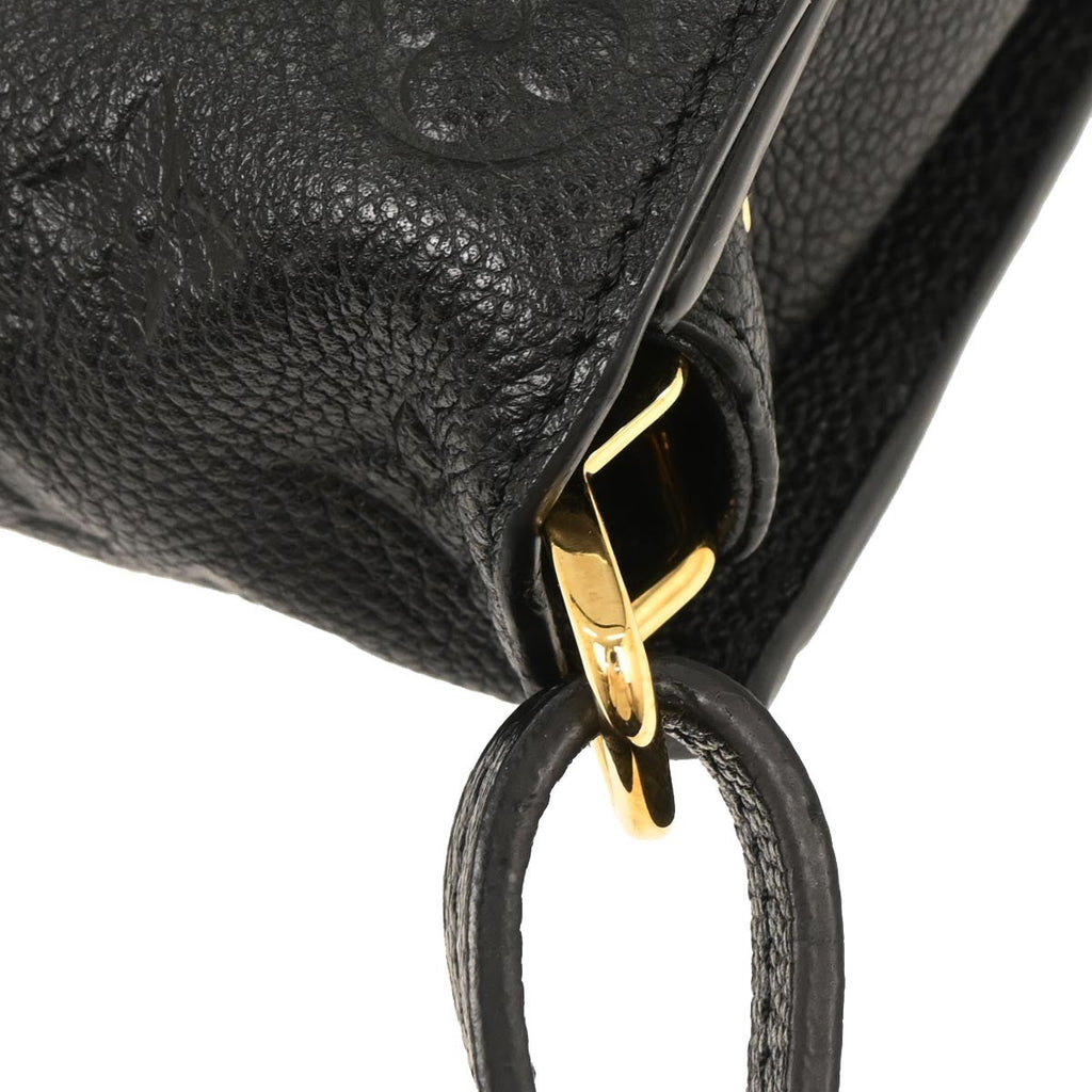Louis Vuitton Fascinante Handbag Monogram Empreinte Leather Black Leather Shoulder Bag Bag (Pre-Owned)