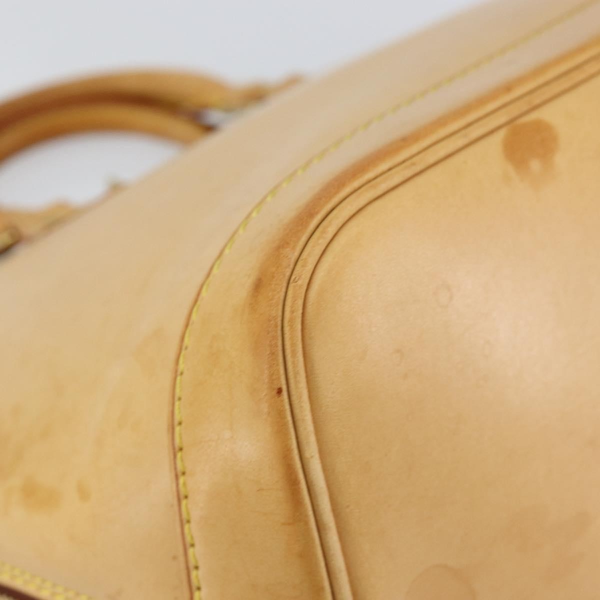 Louis Vuitton Alma Handbag Nomade Leather Beige Leather Handbag (Pre-Owned)