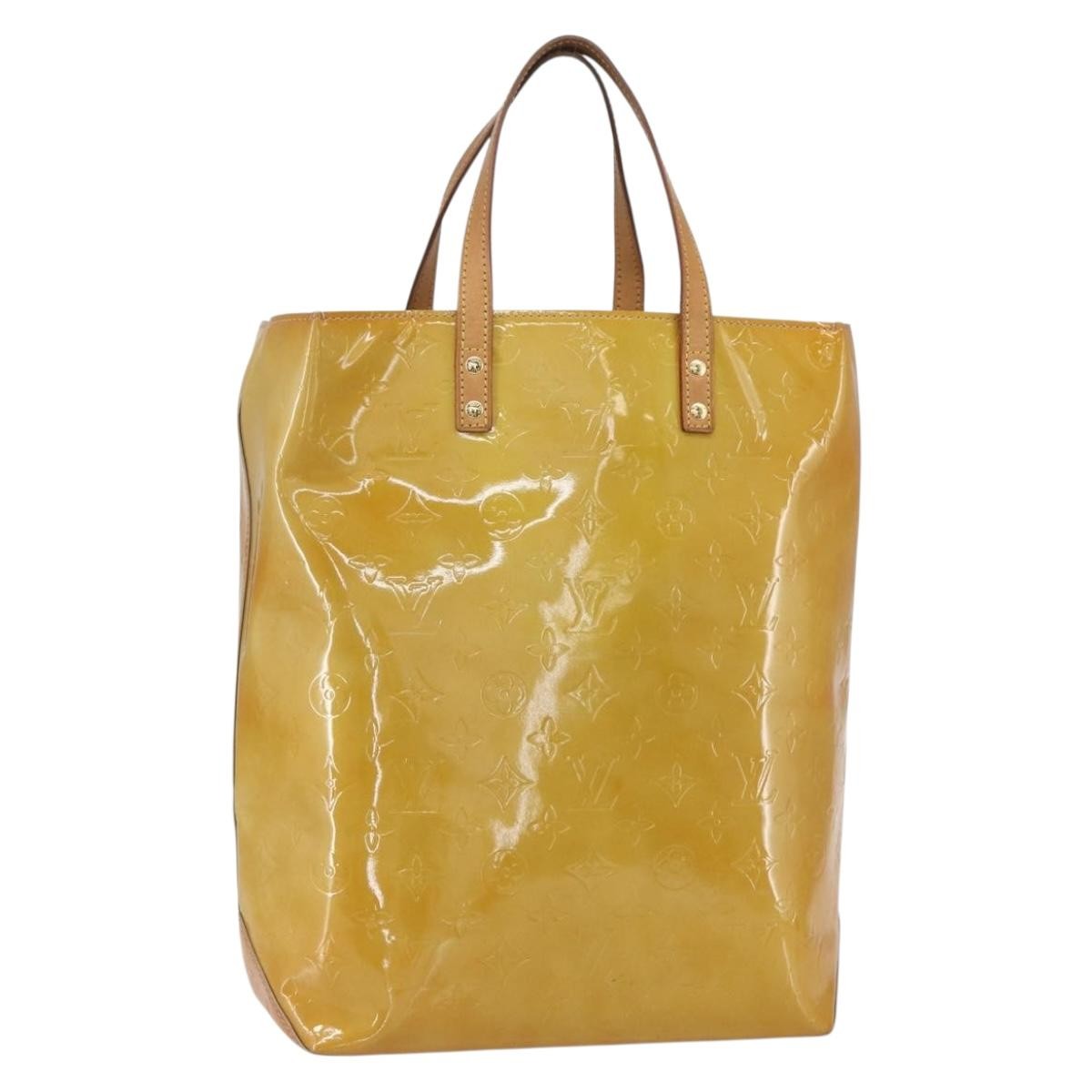 Louis Vuitton Reade Handbag Monogram Vernis Beige Patent_Leather Tote Bag Bag (Pre-Owned)