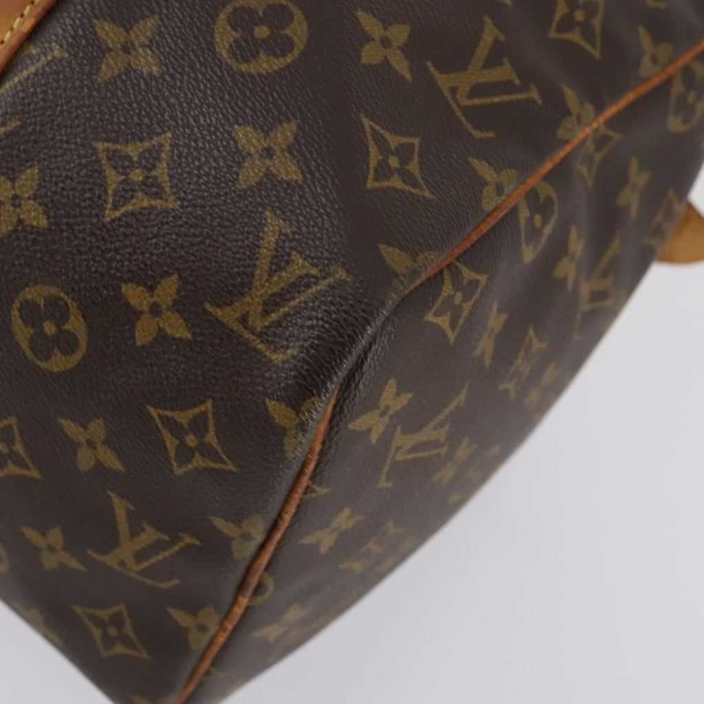 Louis Vuitton Sac Souple Handbag Monogram Canvas Brown Canvas Travel Bag Bag (Pre-Owned)