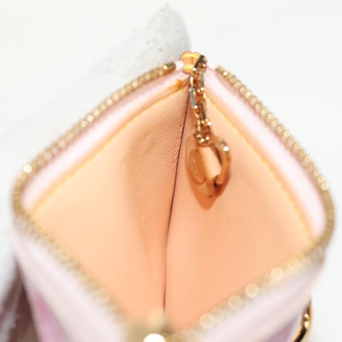 Louis Vuitton Pochette Cles Key Pouch Reverse Monogram Giant Pink Canvas Clutche & Pouche Bag (Pre-Owned)