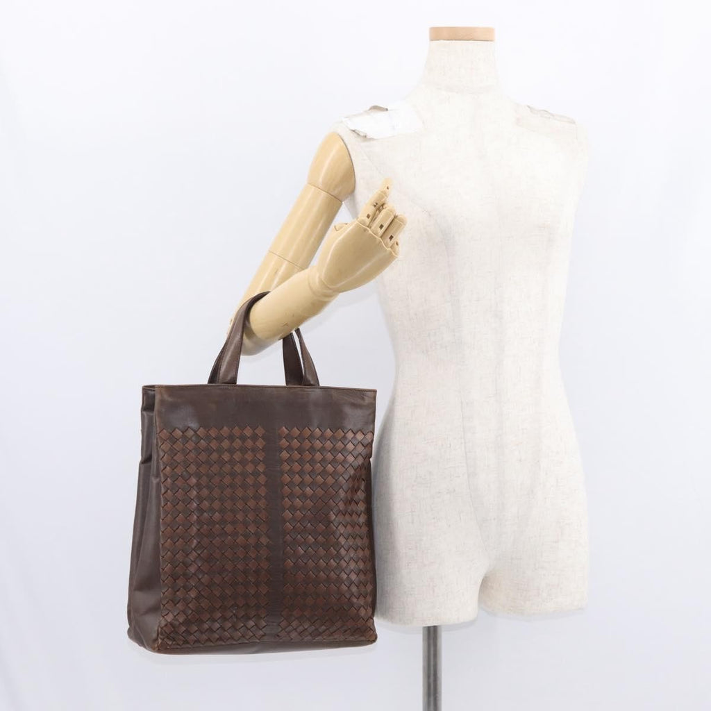 Bottega Veneta Tote Intrecciato Nappa Brown Leather Tote Bag Bag (Pre-Owned)