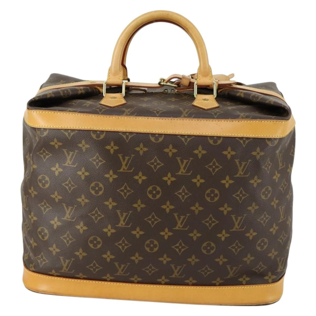 Louis Vuitton Cruiser Handbag Monogram Canvas Brown Canvas Travel Bag Bag (Pre-Owned)