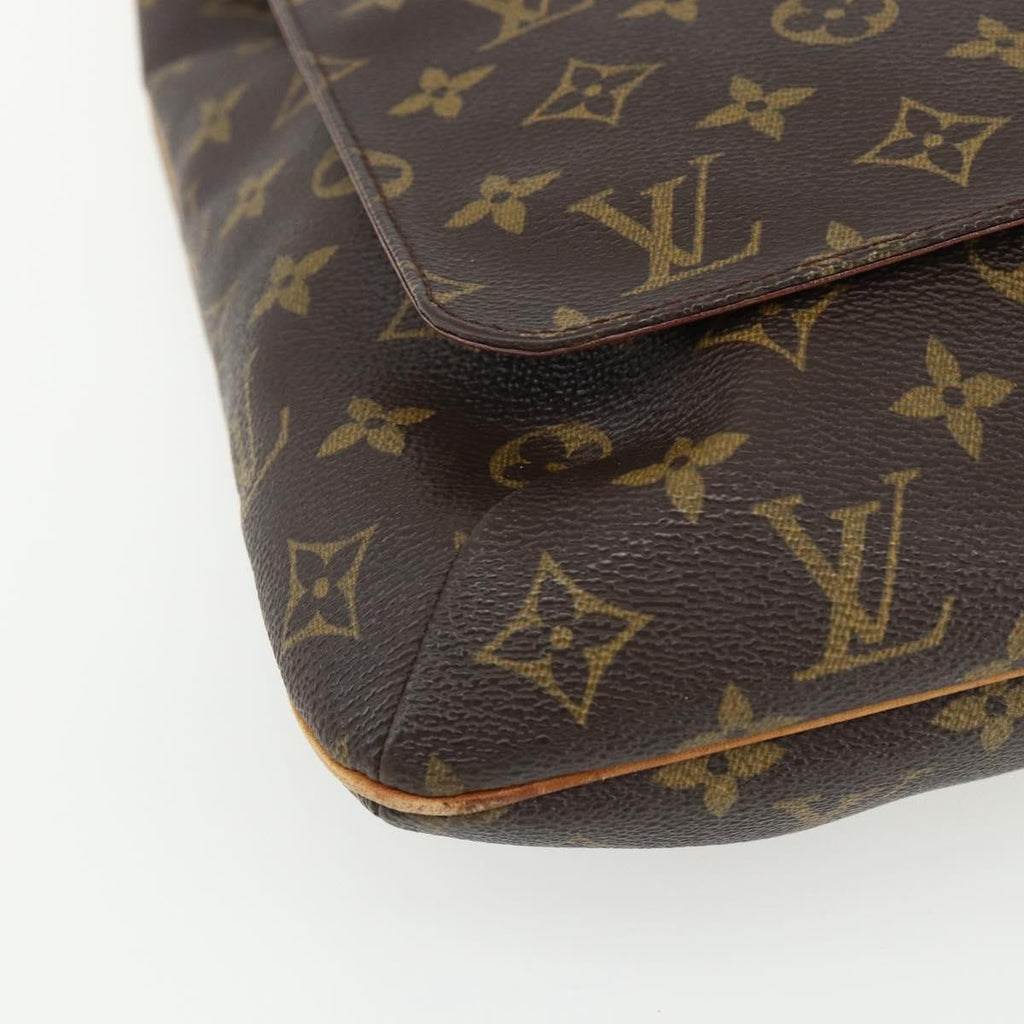 Louis Vuitton Musette Handbag Monogram Canvas Brown Canvas Shoulder Bag Bag (Pre-Owned)
