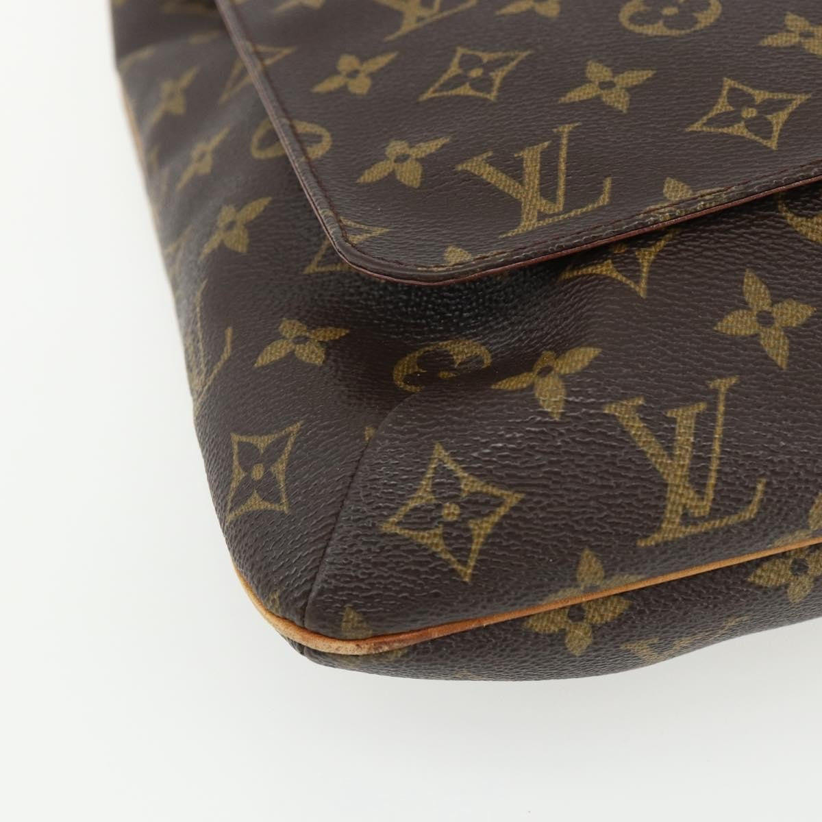 Louis Vuitton Musette Handbag Monogram Canvas Brown Canvas Shoulder Bag Bag (Pre-Owned)