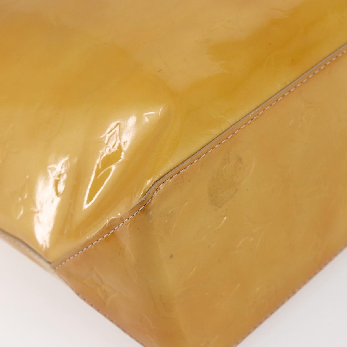 Louis Vuitton Reade Handbag Monogram Vernis Beige Patent_Leather Tote Bag Bag (Pre-Owned)