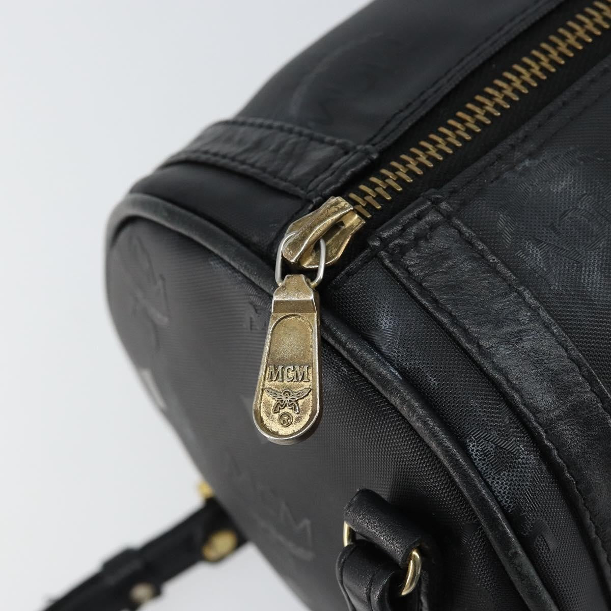 MCM Visetos Shoulder Bag Pvc Black Pvc Bag (Pre-Owned)
