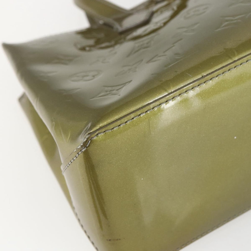 Louis Vuitton Wilshire Handbag Monogram Vernis Green Patent_Leather Handbag (Pre-Owned)