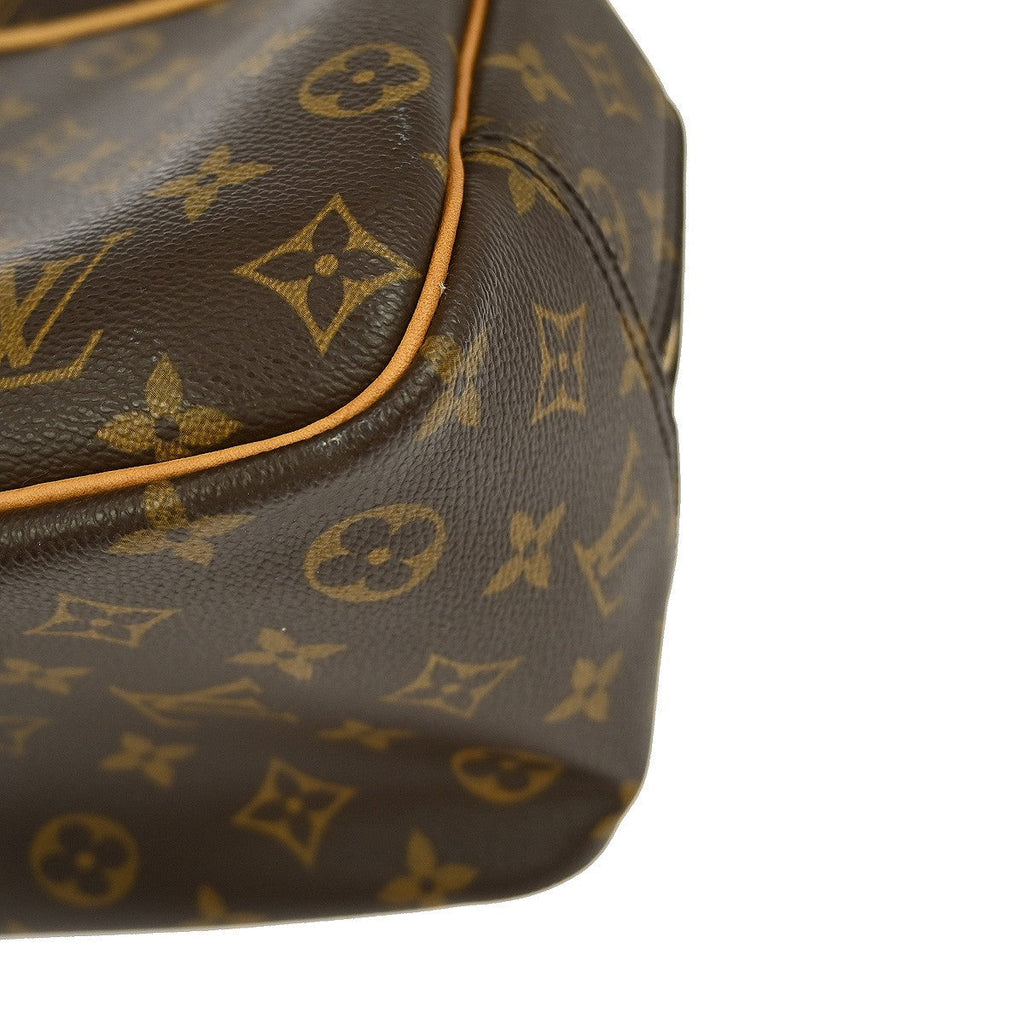 Louis Vuitton Deauville Handbag Monogram Canvas Brown Canvas Handbag (Pre-Owned)