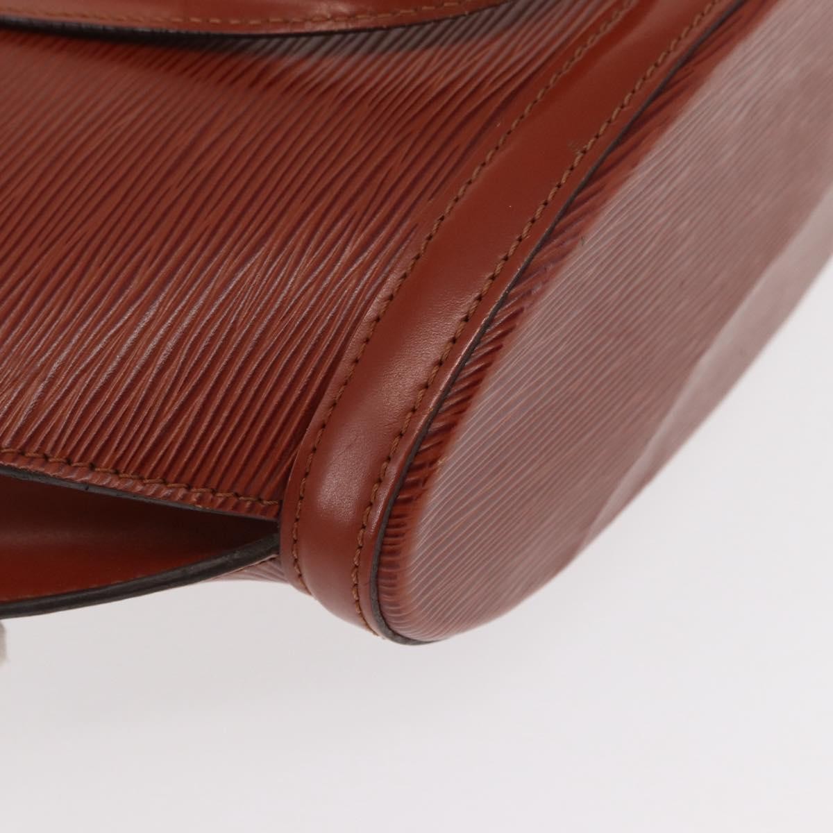 Louis Vuitton Saint Jacques Handbag Epi Leather Brown Leather Handbag (Pre-Owned)