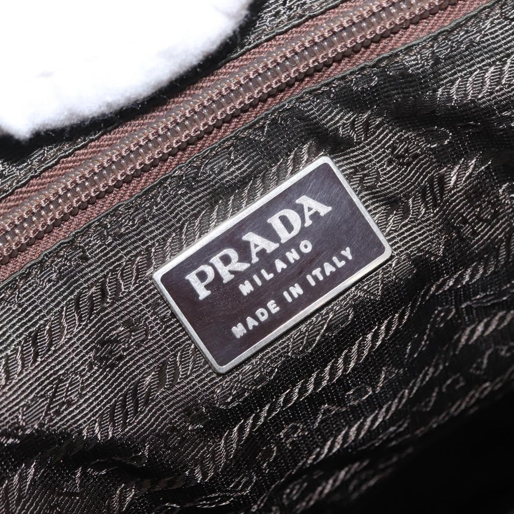 Prada Double Front Pocket Backpack Tessuto Khaki Nylon Backpack Bag (Pre-Owned)