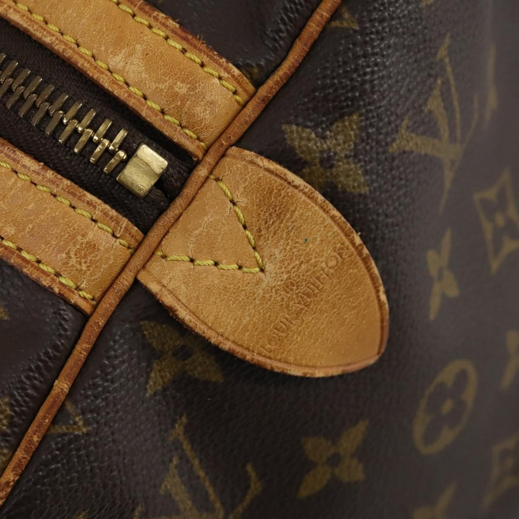 Louis Vuitton Sac Souple Handbag Monogram Canvas Brown Canvas Travel Bag Bag (Pre-Owned)