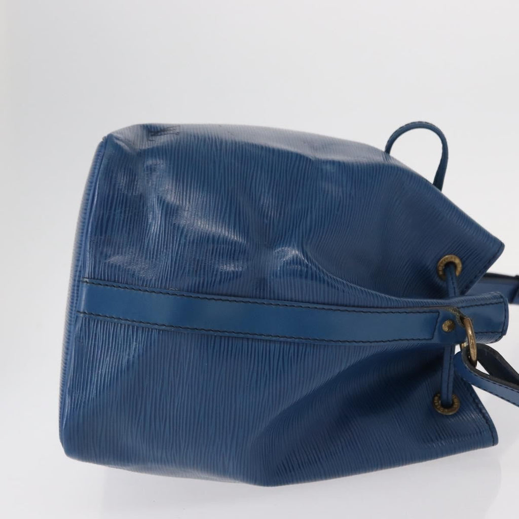 Louis Vuitton Petit Noe Handbag Epi Leather Blue Leather Shoulder Bag Bag (Pre-Owned)