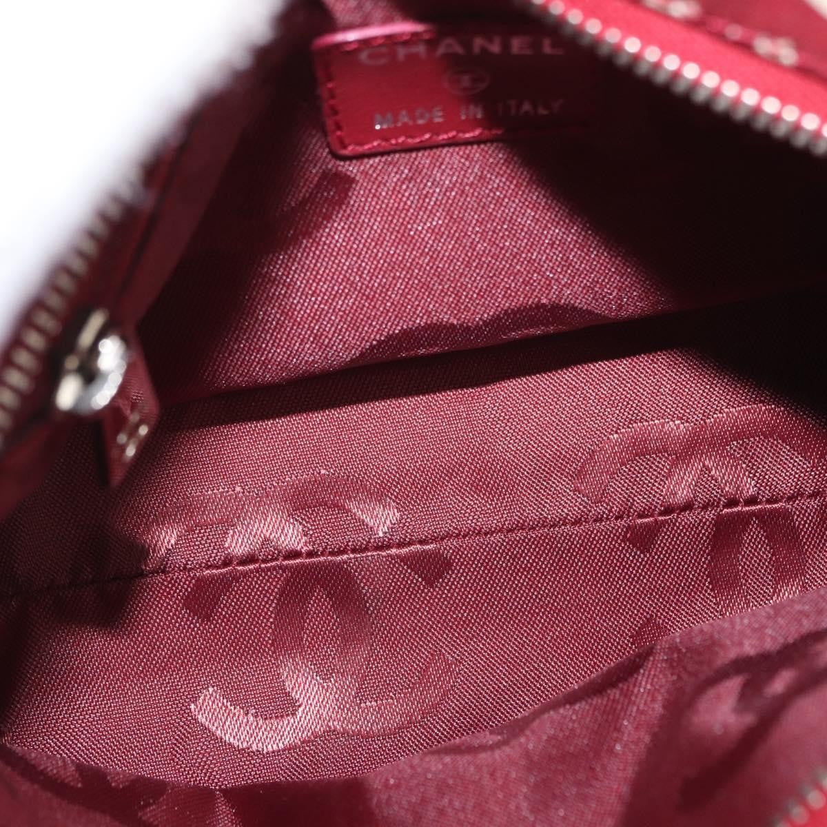 Chanel 31 Rue Cambon Clutch Canvas Red Canvas Clutche & Pouche Bag (Pre-Owned)