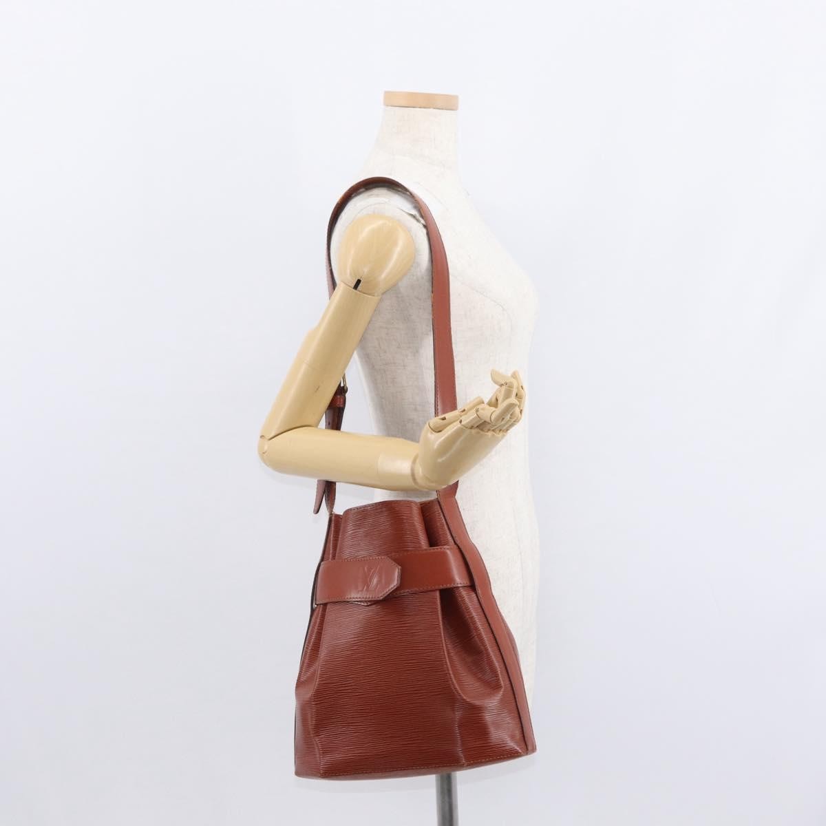 Louis Vuitton Vintage Sac D'epaule Handbag Epi Leather Brown Leather Shoulder Bag Bag (Pre-Owned)