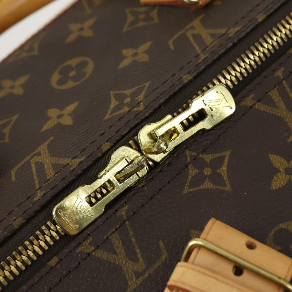 Louis Vuitton Cruiser Handbag Monogram Canvas Brown Canvas Travel Bag Bag (Pre-Owned)