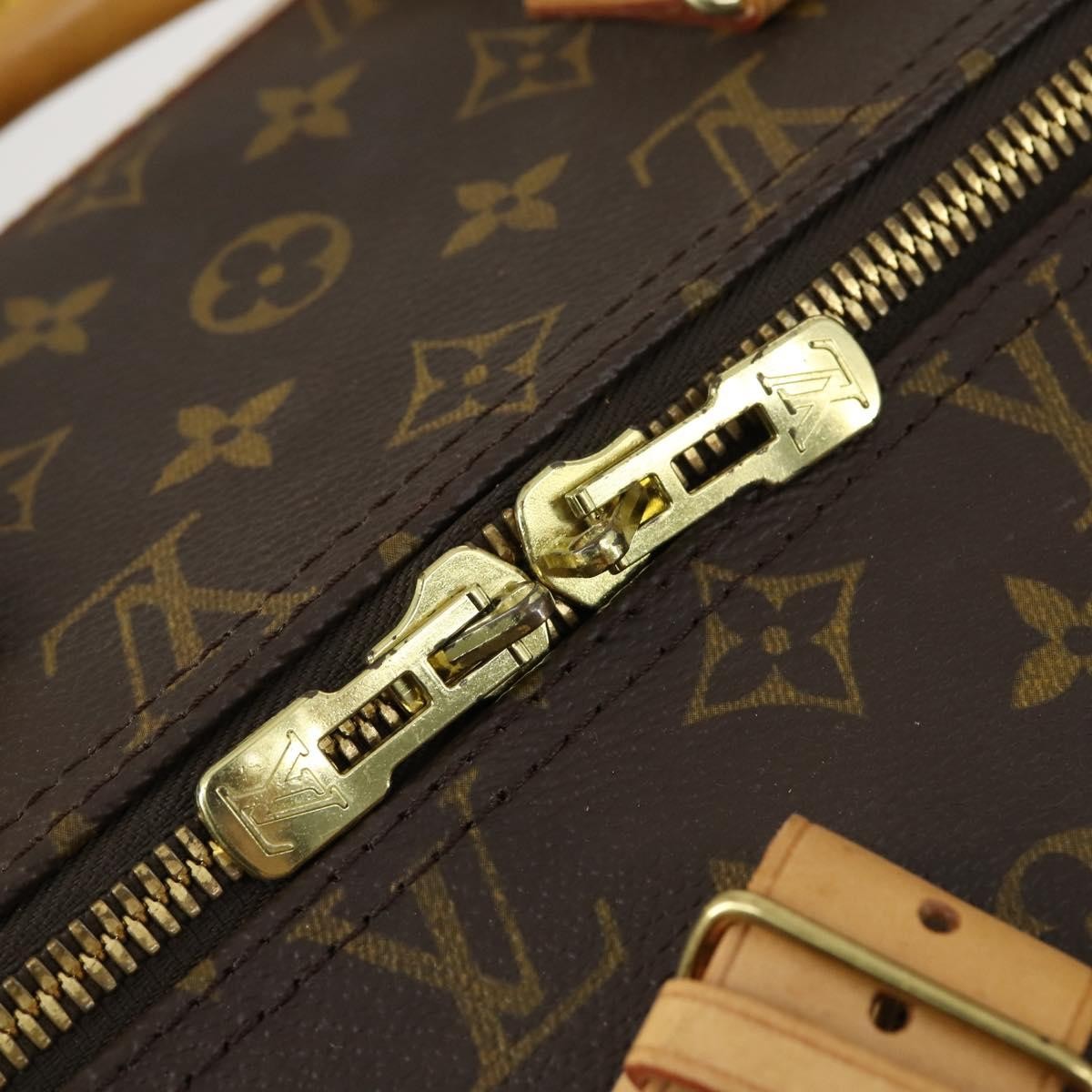 Louis Vuitton Cruiser Handbag Monogram Canvas Brown Canvas Travel Bag Bag (Pre-Owned)