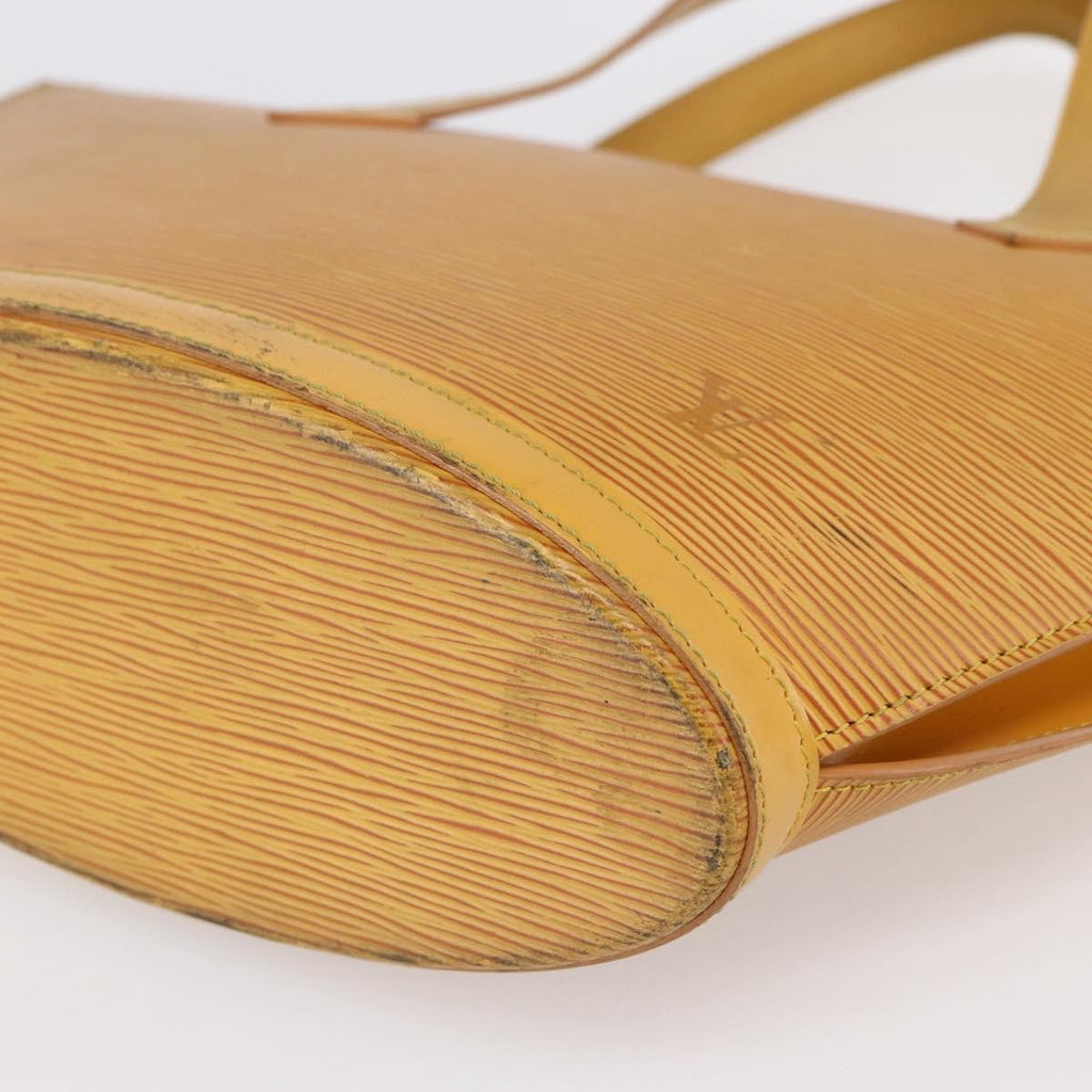 Louis Vuitton Saint Jacques Handbag Epi Leather Yellow Leather Handbag (Pre-Owned)