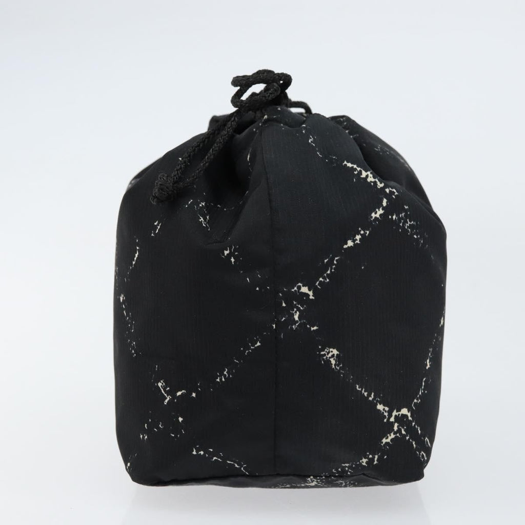 Chanel Travel Line Pouch Nylon Black Nylon Clutche & Pouche Bag (Pre-Owned)