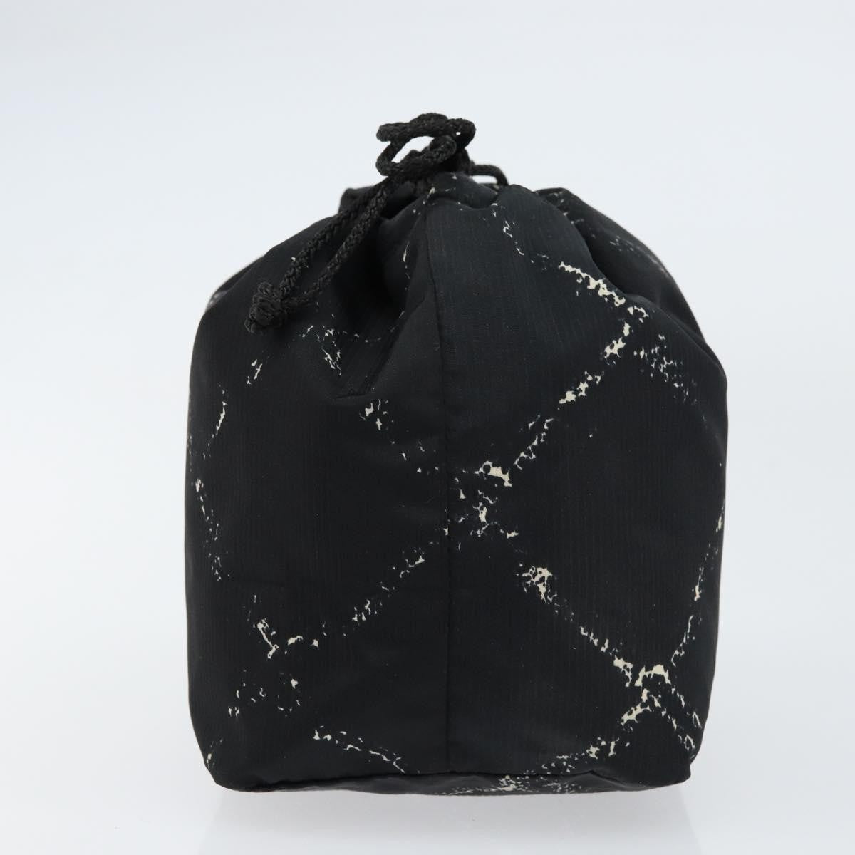 Chanel Travel Line Pouch Nylon Black Nylon Clutche & Pouche Bag (Pre-Owned)
