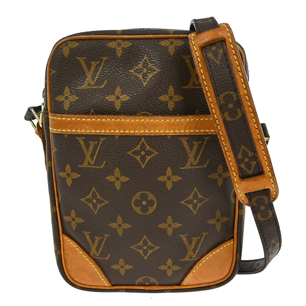 Louis Vuitton Danube Handbag Monogram Canvas Brown Canvas Shoulder Bag Bag (Pre-Owned)