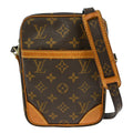 Louis Vuitton Danube Handbag Monogram Canvas Brown Canvas Shoulder Bag Bag (Pre-Owned)
