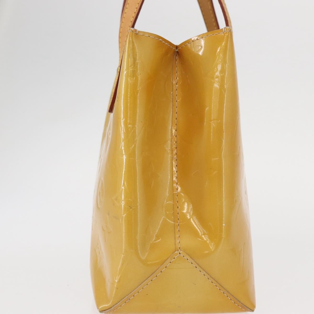 Louis Vuitton Reade Handbag Monogram Vernis Beige Patent_Leather Handbag (Pre-Owned)