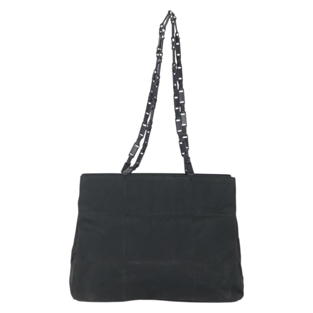 Prada Vintage Tote Tessuto Black Nylon Tote Bag Bag (Pre-Owned)