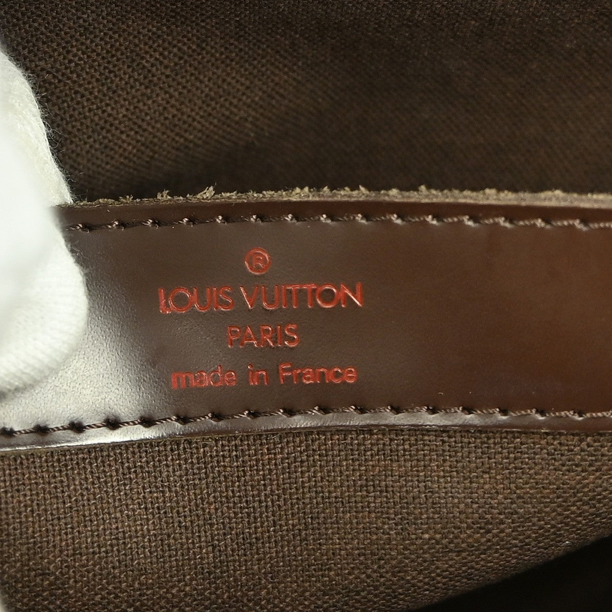Louis Vuitton Naviglio Handbag Damier Brown Canvas Shoulder Bag Bag (Pre-Owned)
