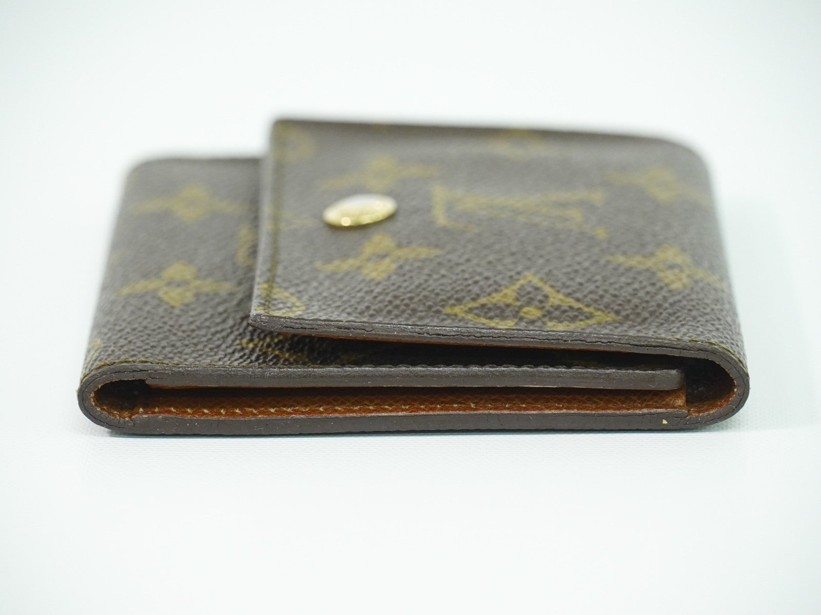 Louis Vuitton Porte Tresor Etui Papiers Wallet Monogram Canvas Brown Canvas Card Holders Accessory (Pre-Owned)