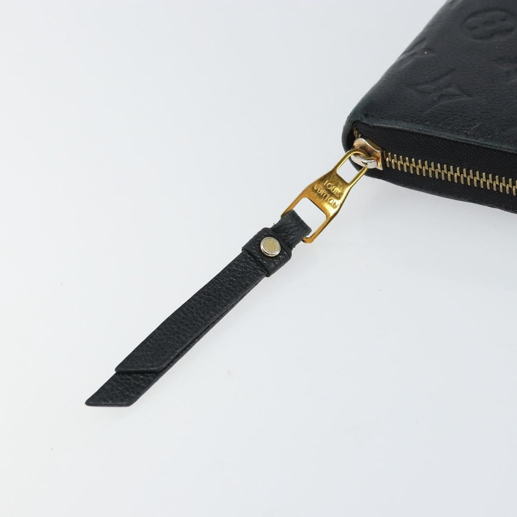 Louis Vuitton Zippy Wallet Nm Leather Empreinte Black Leather Wallets Accessory (Pre-Owned)