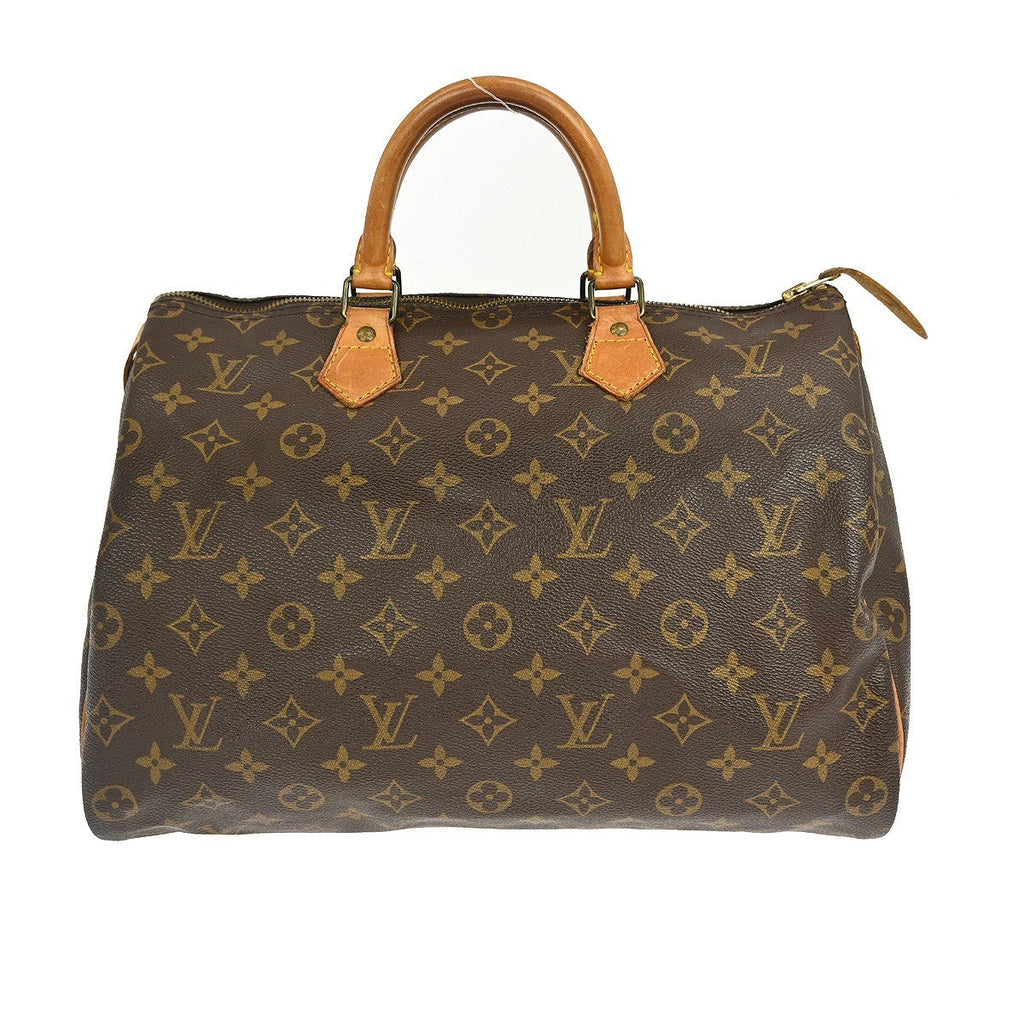 Louis Vuitton Speedy Handbag Monogram Canvas Brown Canvas Handbag (Pre-Owned)