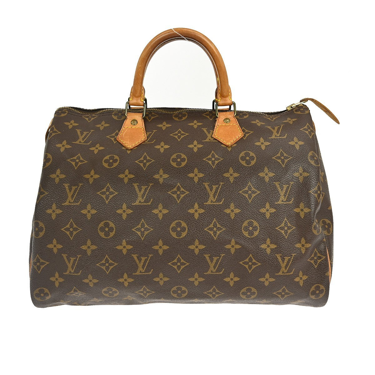 Louis Vuitton Speedy Handbag Monogram Canvas Brown Canvas Handbag (Pre-Owned)