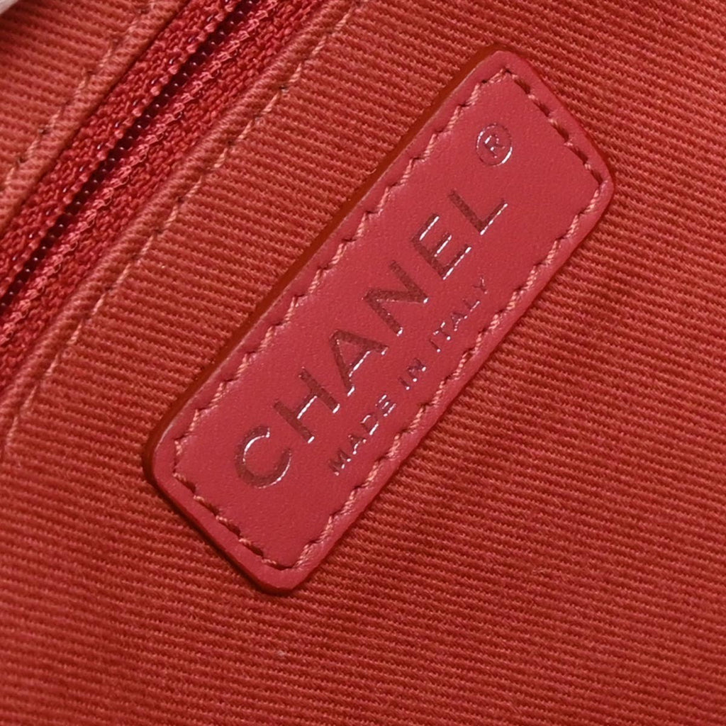 Chanel Deauville Tote Canvas Pink Canvas Tote Bag Bag (Pre-Owned)
