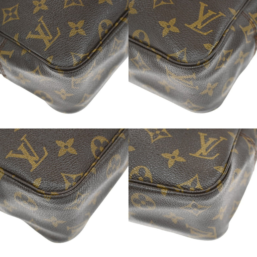 Louis Vuitton Trousse Toilette Monogram Canvas Brown Leather Clutche & Pouche Bag (Pre-Owned)