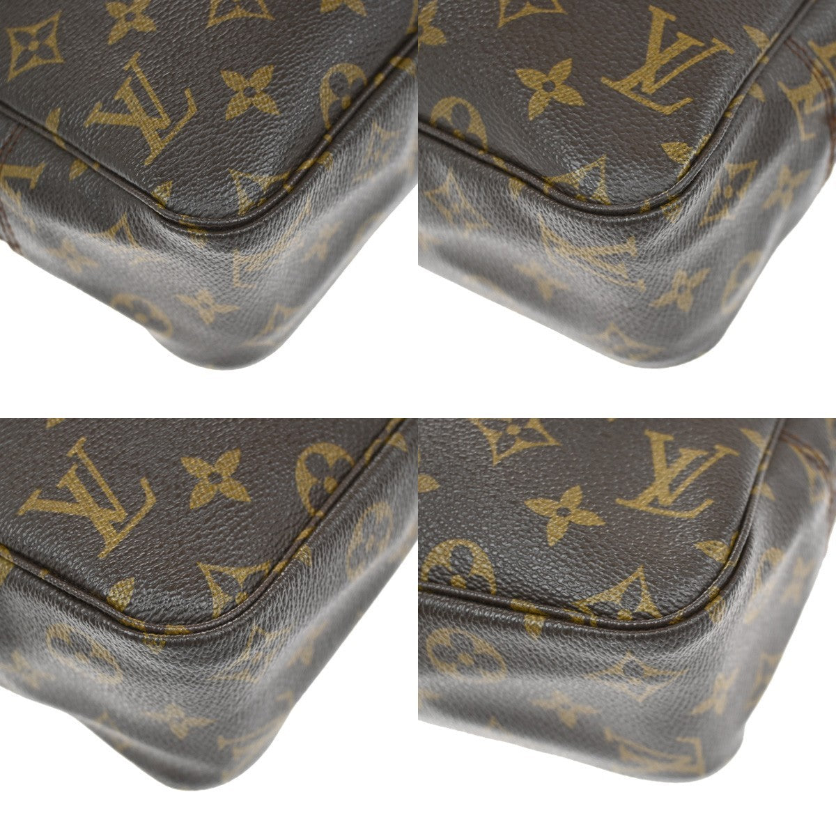 Louis Vuitton Trousse Toilette Monogram Canvas Brown Leather Clutche & Pouche Bag (Pre-Owned)