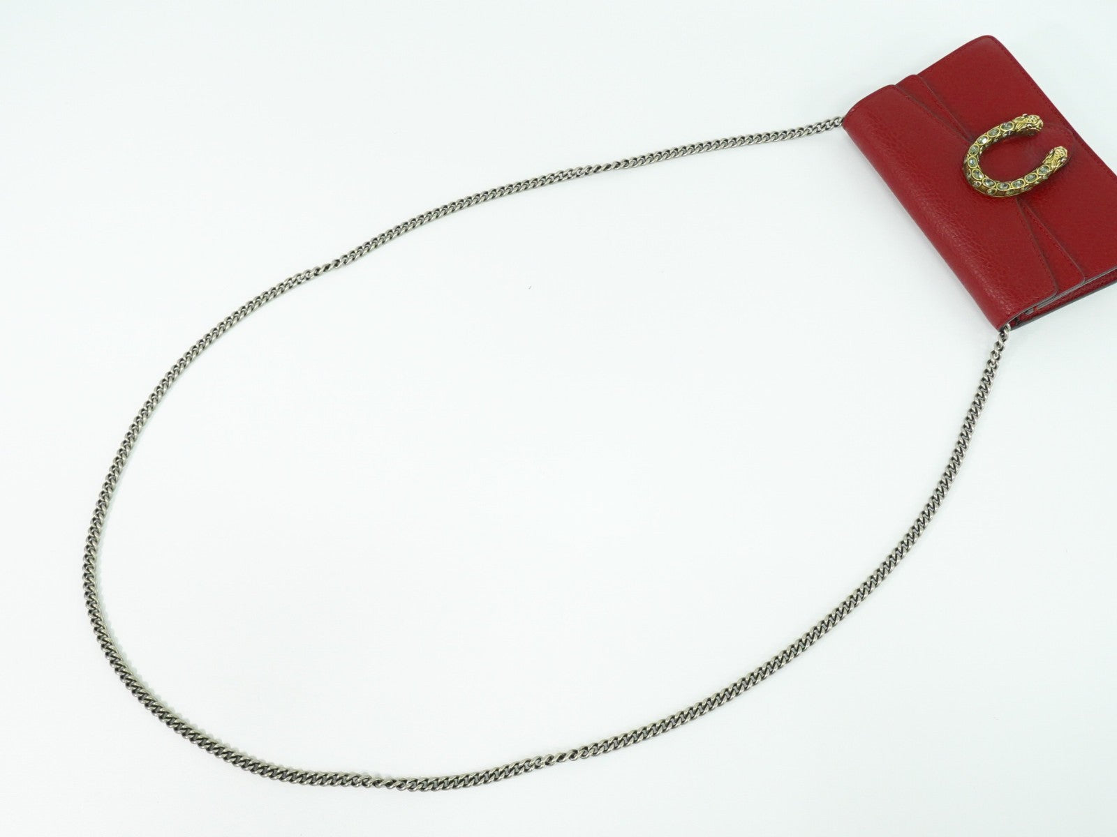 Gucci Dionysus Bag Leather Red Leather Crossbody Bag Bag (Pre-Owned)