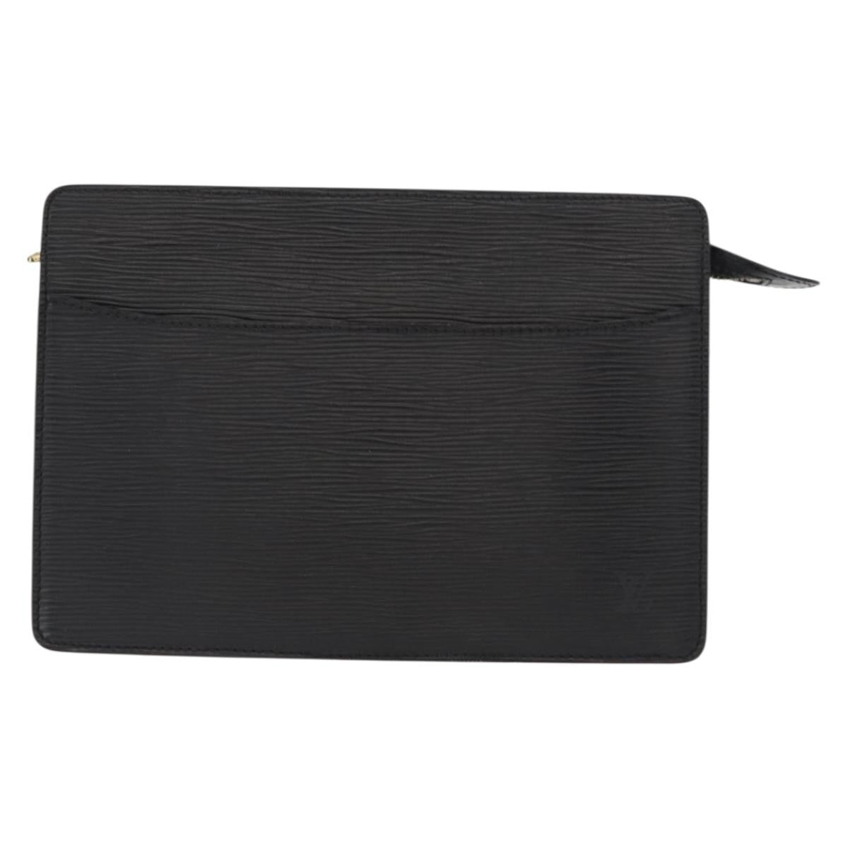 Louis Vuitton Pochette Homme Epi Leather Black Leather Clutche & Pouche Bag (Pre-Owned)