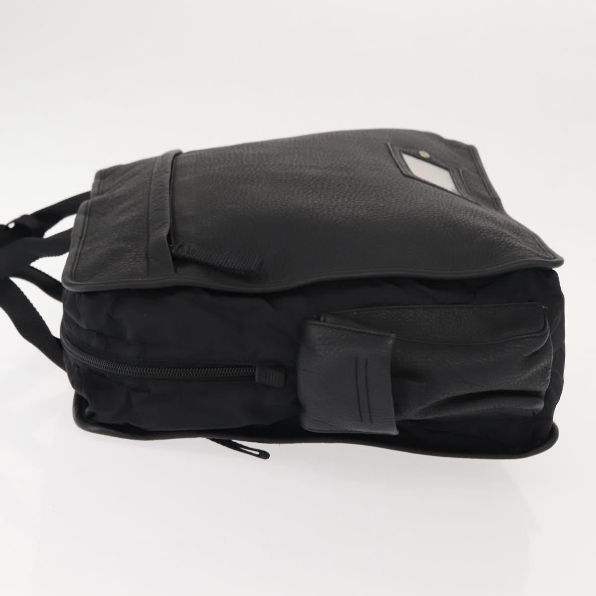 Prada Sport Briefcase Nylon And Leather Black Nylon Briefcase Bag (Pre-Owned)