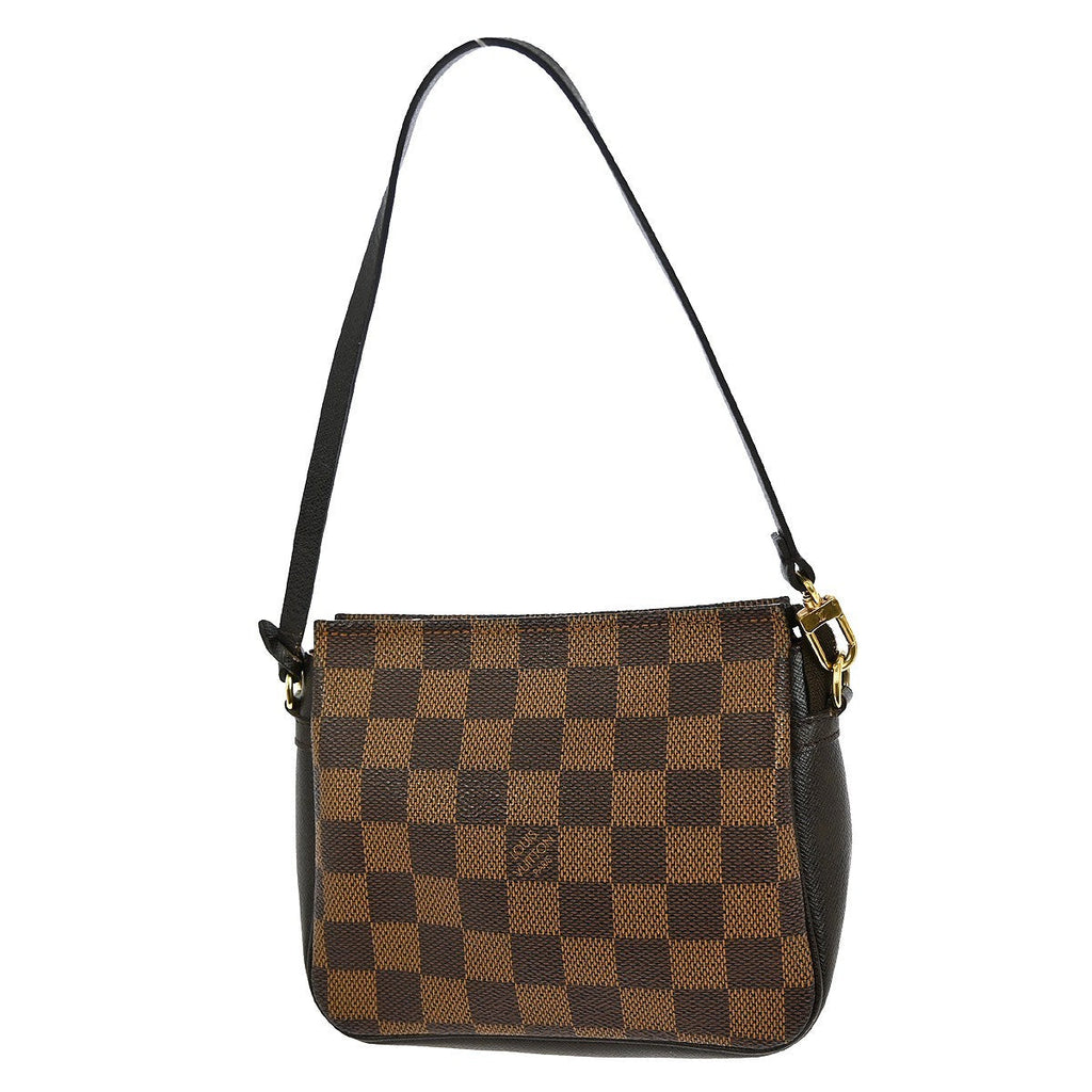 Louis Vuitton Trousse Make Up Bag Damier Canvas Brown Canvas Shoulder Bag Bag (Pre-Owned)