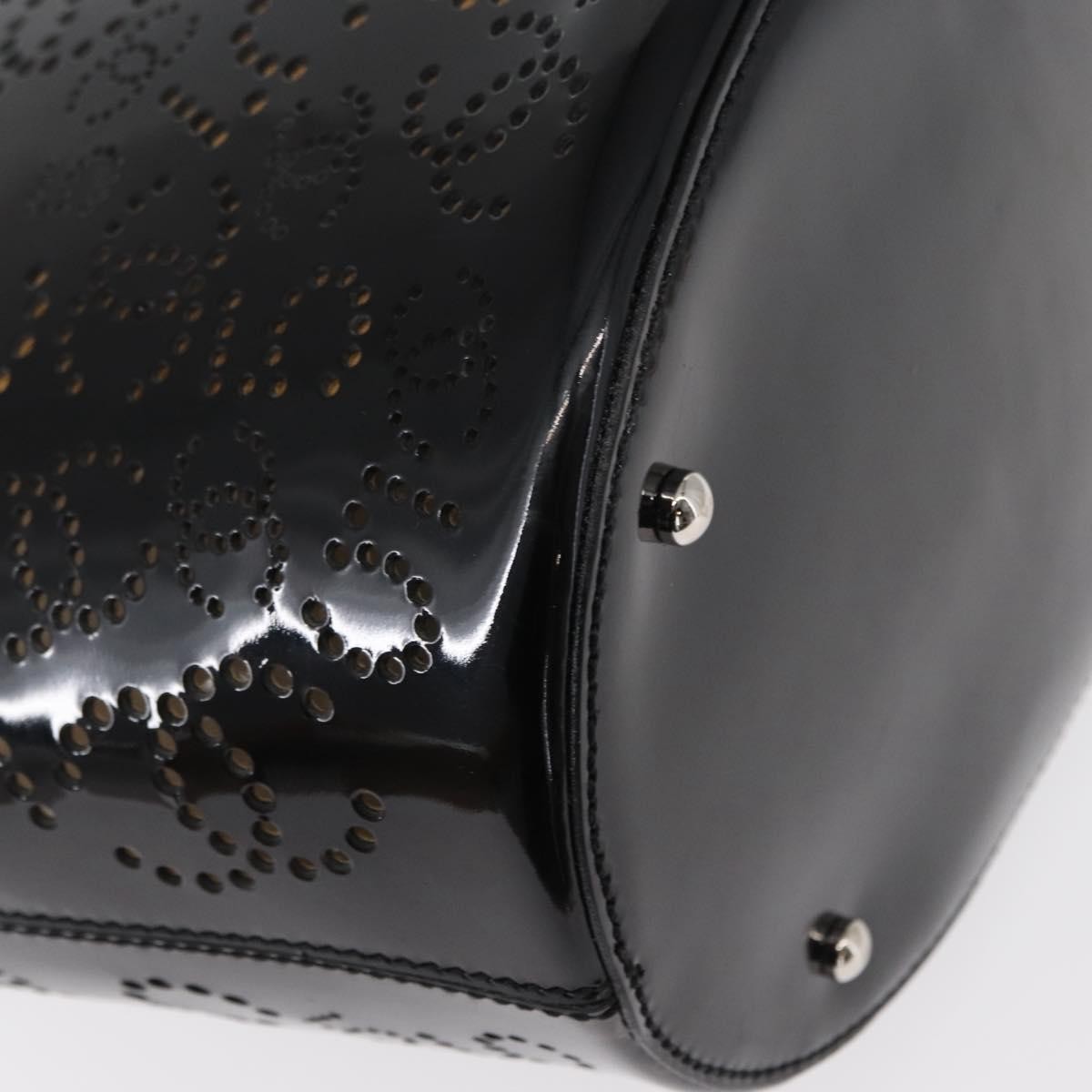 Chanel Cc No.5 Shopping Tote Perforated Patent Black Patent_Leather Tote Bag Bag (Pre-Owned)