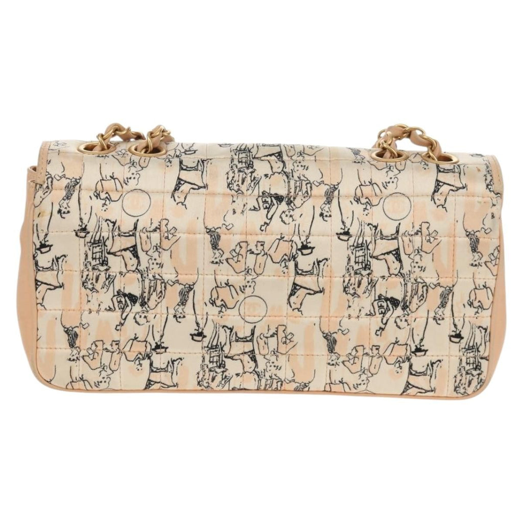 Chanel Limited Edition Scarf Flap Bag Printed Silk And Leather Multicolour Leather Shoulder Bag Bag (Pre-Owned)
