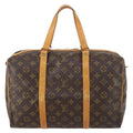 Louis Vuitton Sac Souple Handbag Monogram Canvas Brown Canvas Travel Bag Bag (Pre-Owned)