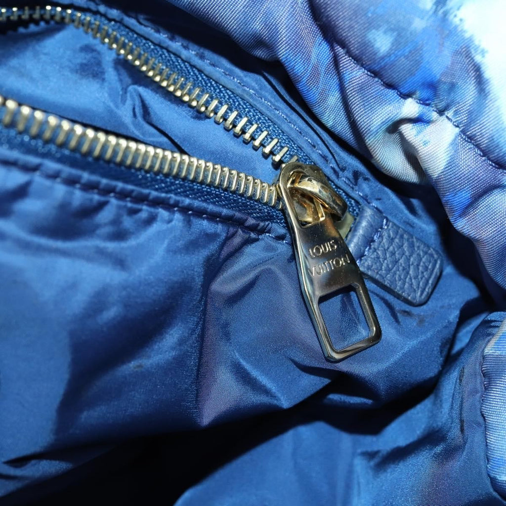 Louis Vuitton Noefull Handbag Ikat Nylon Blue Nylon Handbag (Pre-Owned)