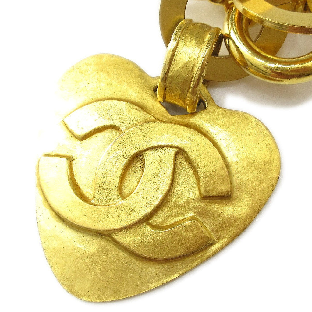Chanel Vintage Heart Chain Belt Metal Gold Metal Belts Accessory (Pre-Owned)